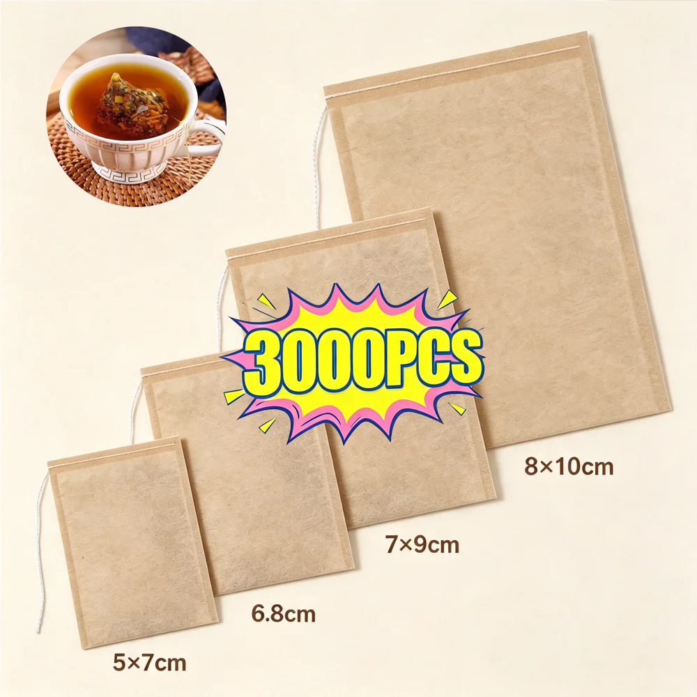 Coffee Tea And Bean - 100/3000Pcs Disposable Tea Filter Bags Loose