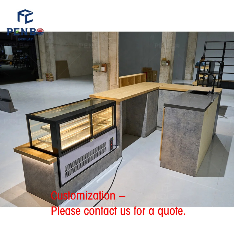 Coffee Tea Kiosk - custom.Simple Design Retail Bubble Tea Coffee