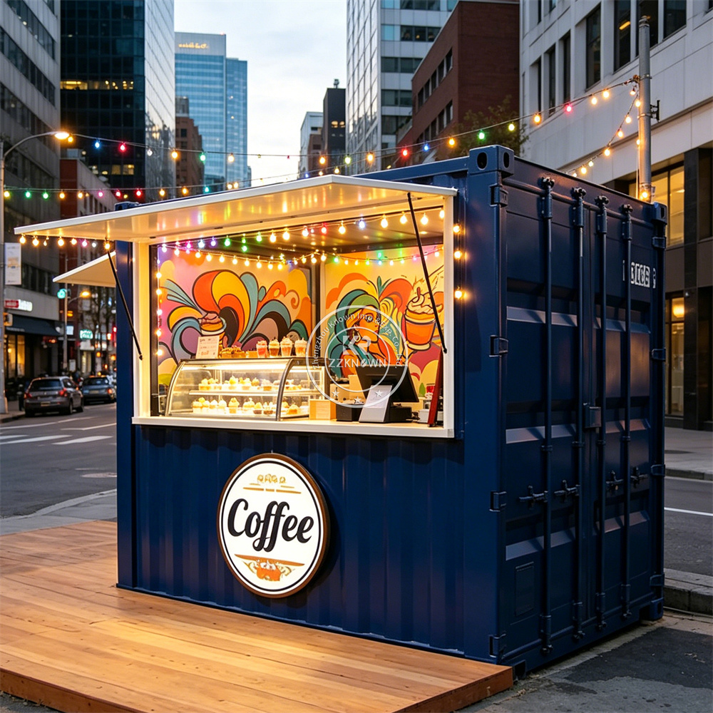 Coffee Tea Kiosk - Outdoor Container Bar Shop Food Trailer
