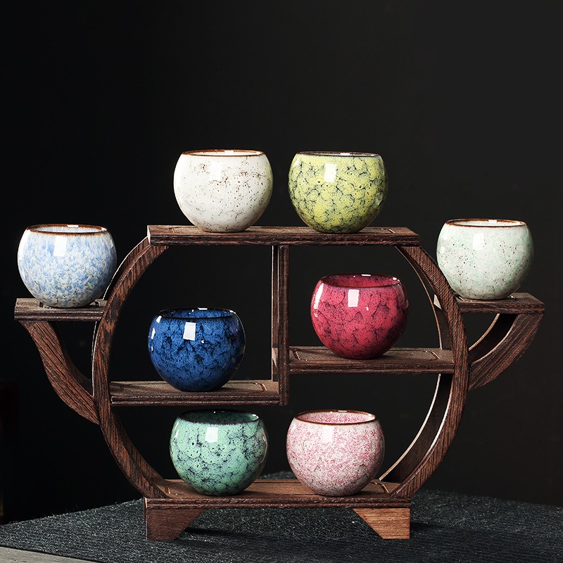 1pcs Style Tea Cup Kiln Transf - Espresso Cup Saucer ulasan dan harga