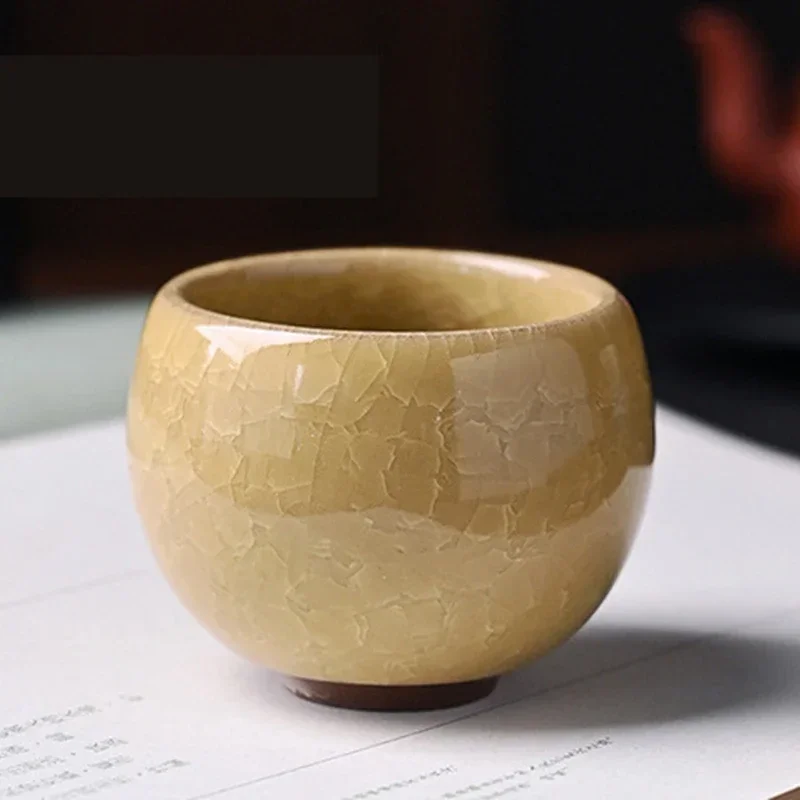 1pc Ice Cracking Style Ceramic - Espresso Cup Saucer ulasan dan harga
