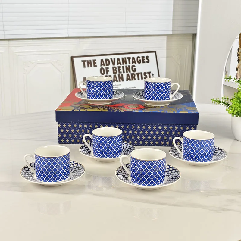 Middle Eastern And European 12 - Espresso Cup Saucer ulasan dan harga