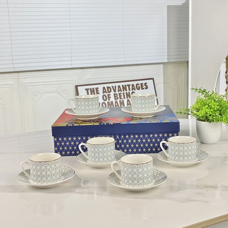 Middle Eastern And European 12 - Espresso Cup Saucer ulasan dan harga