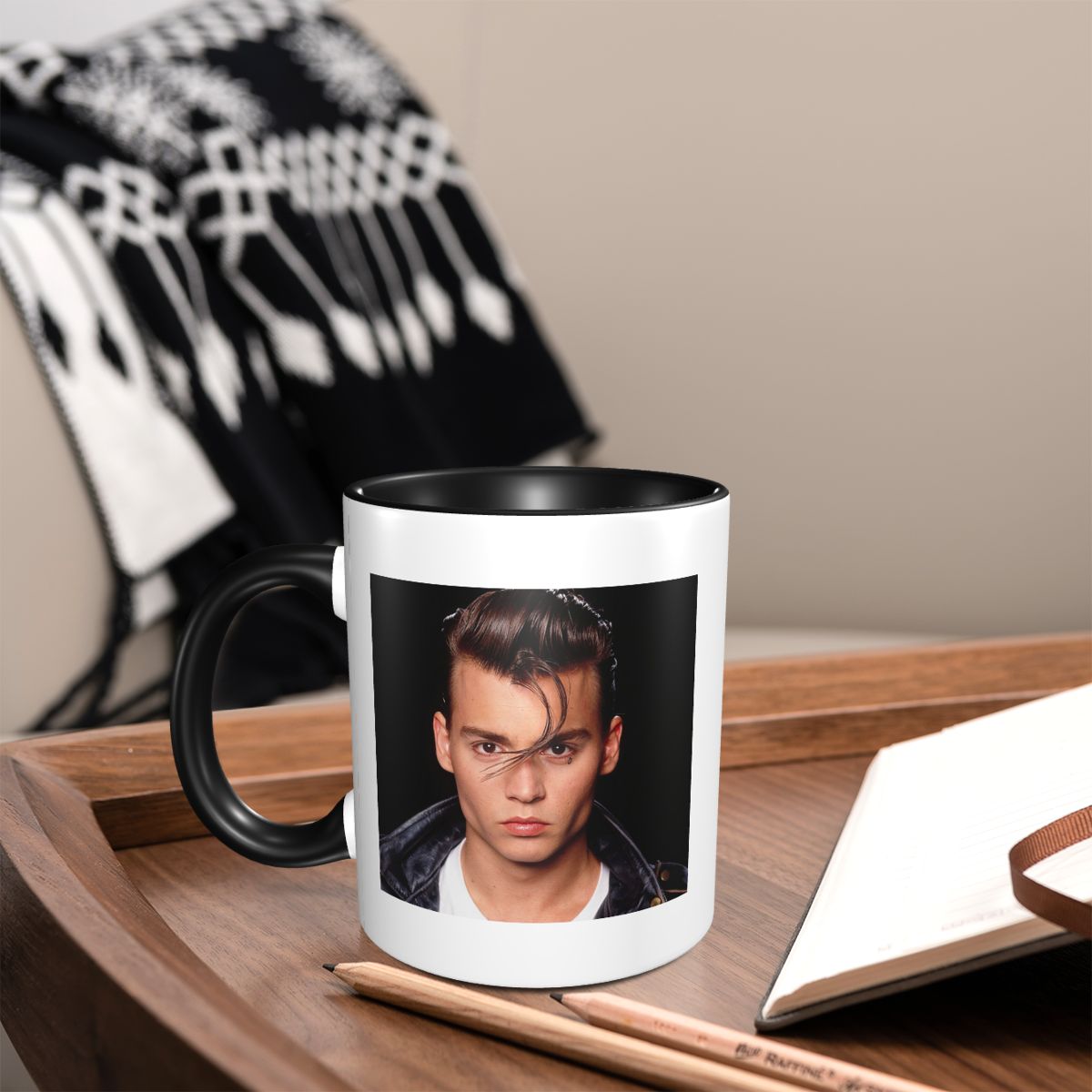 Young Johnny Depp Mug Funny Ce - Young Tea Coffee ulasan dan harga