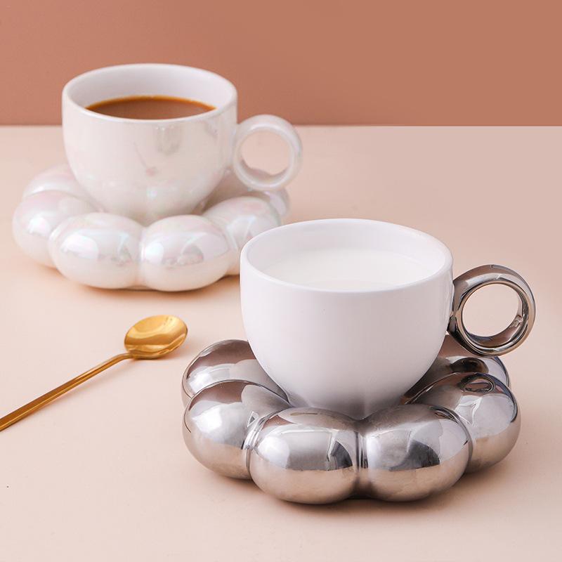 Ceramic Cappuccino Coffee Cup  - Espresso Cup Saucer ulasan dan harga