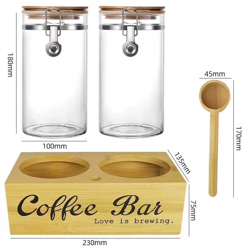 Coffee Storage Jars 2 Pack wit - Coffee Tea And Bean ulasan dan harga