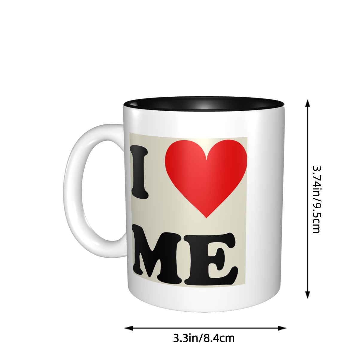 I Love Me Heart Mug Funny Cera - Coffee Tea You And Me ulasan dan harga