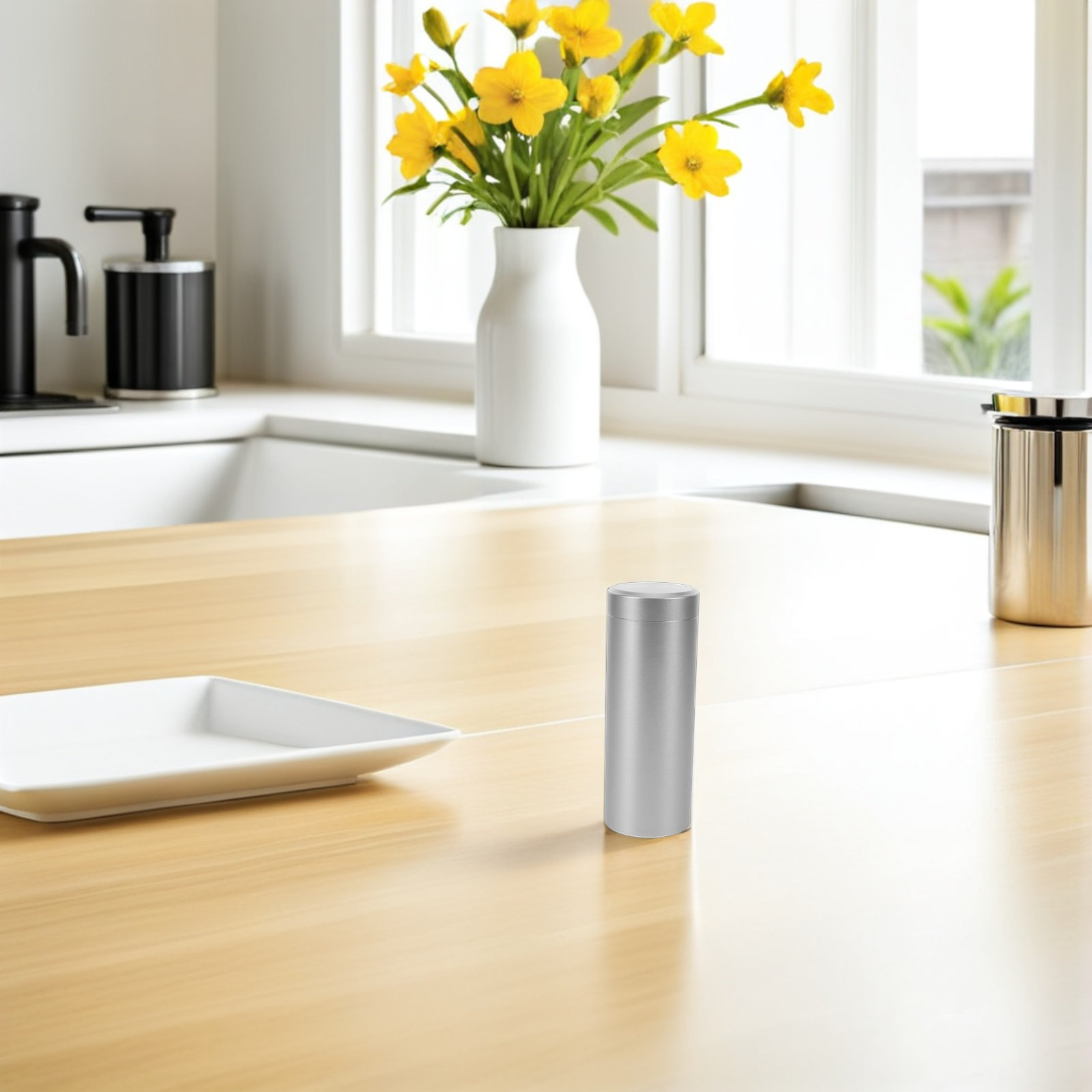 Aluminum Alloy Round Airtight  - Coffee Tea And Bean ulasan dan harga