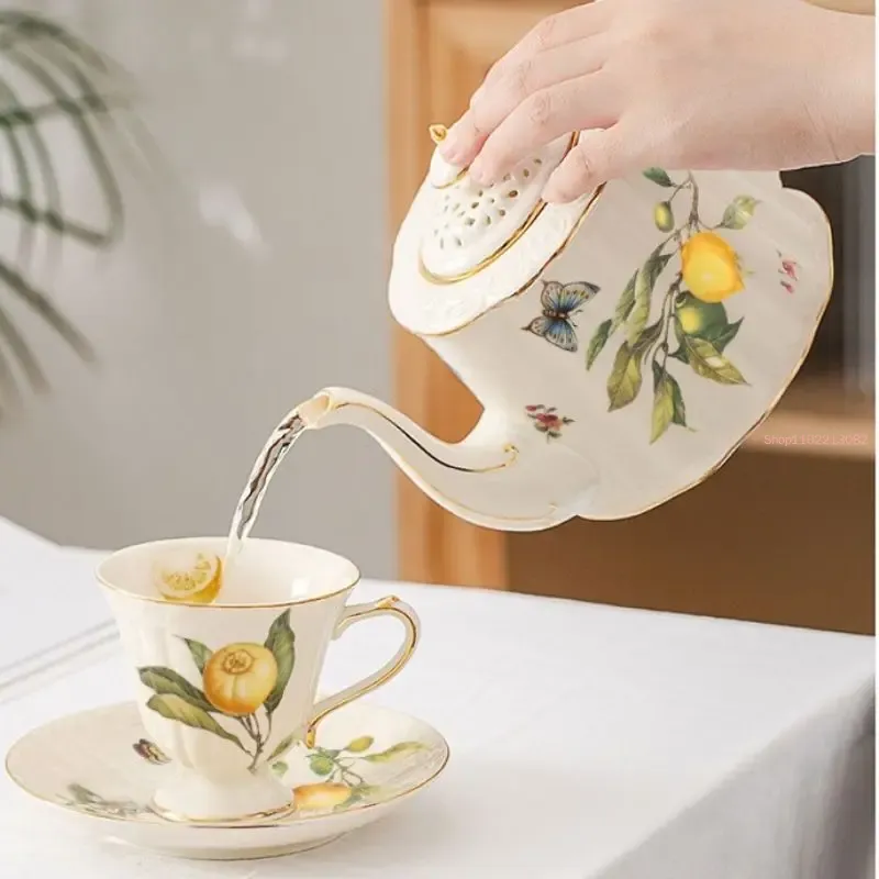 Lemon Cup Teapot Espresso Cups - Espresso Cup Saucer ulasan dan harga