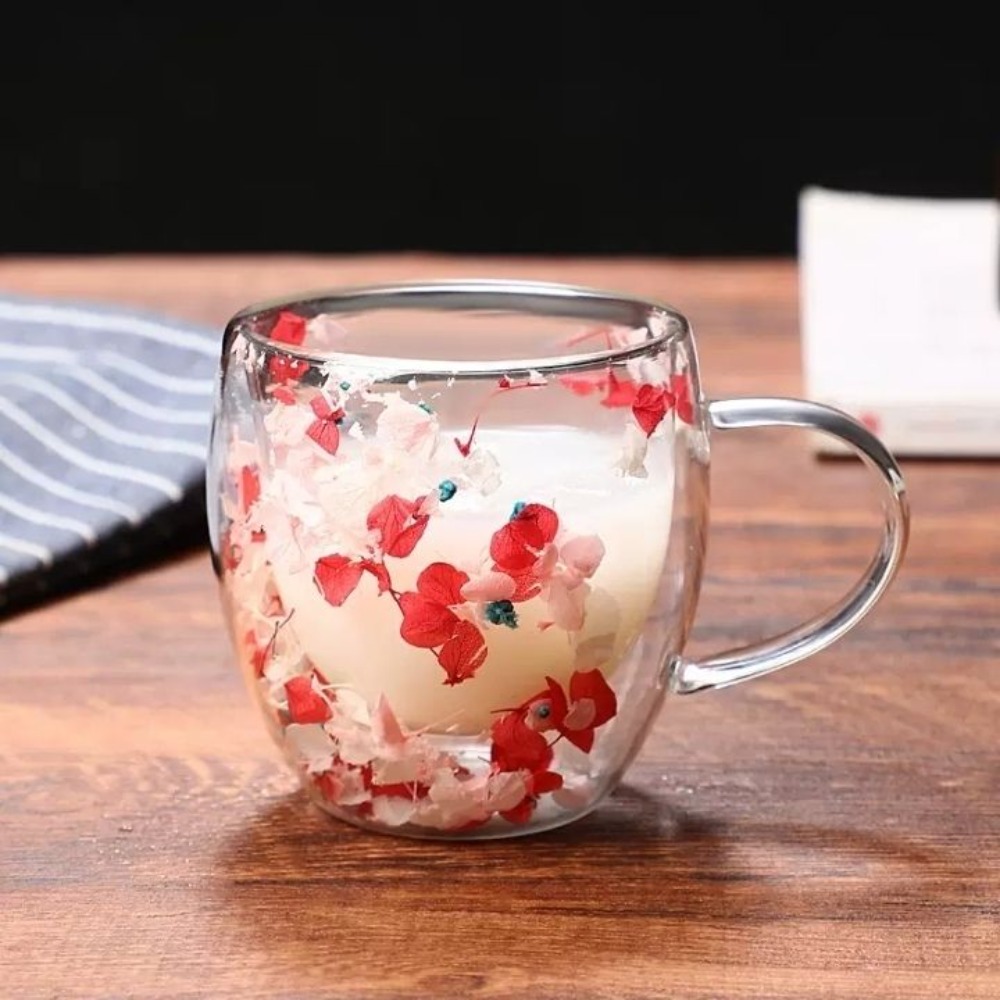 250ml Double-Wall Glass Mug wi - Coffee Or Tea Please ulasan dan harga