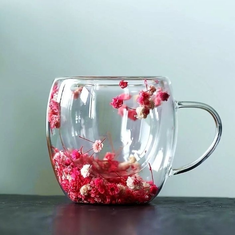 250ml Double-Wall Glass Mug wi - Coffee Or Tea Please ulasan dan harga