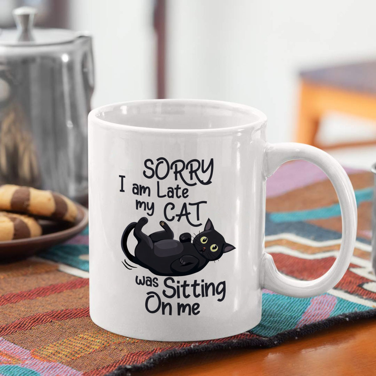 1 Funny Cat Shaped Ceramic Mug - Coffee Tea You And Me ulasan dan harga
