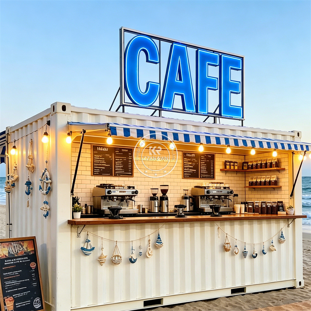 Outdoor Mobile Food Container  - Coffee Tea Kiosk ulasan dan harga