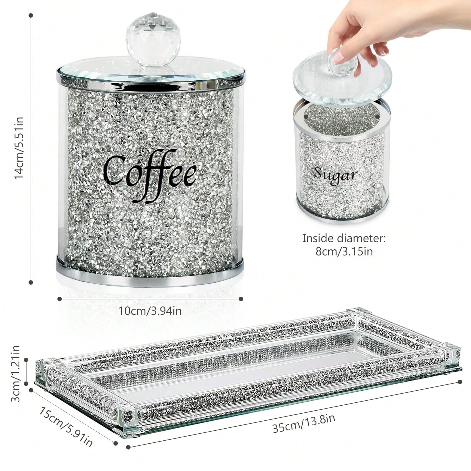 Coffee Sugar Tea Canister Set  - Coffee Tea Sugar Canister Set ulasan dan harga