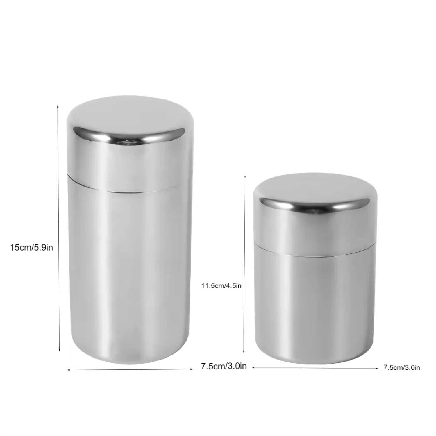 Stainless Steel Tea Leaf Tins  - Coffee Tea Sugar Canister Set ulasan dan harga
