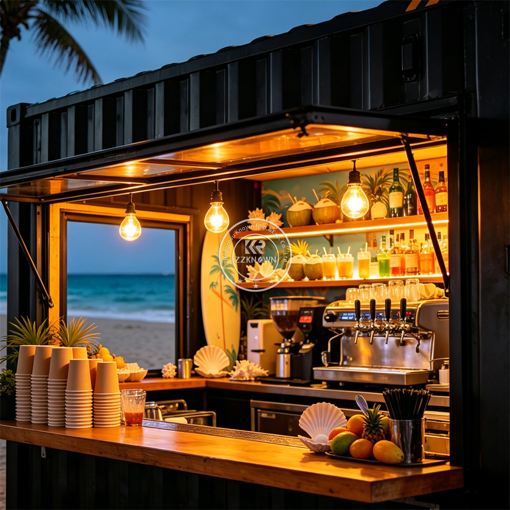 Outdoor Container Bar Shop Foo - Coffee Tea Kiosk ulasan dan harga