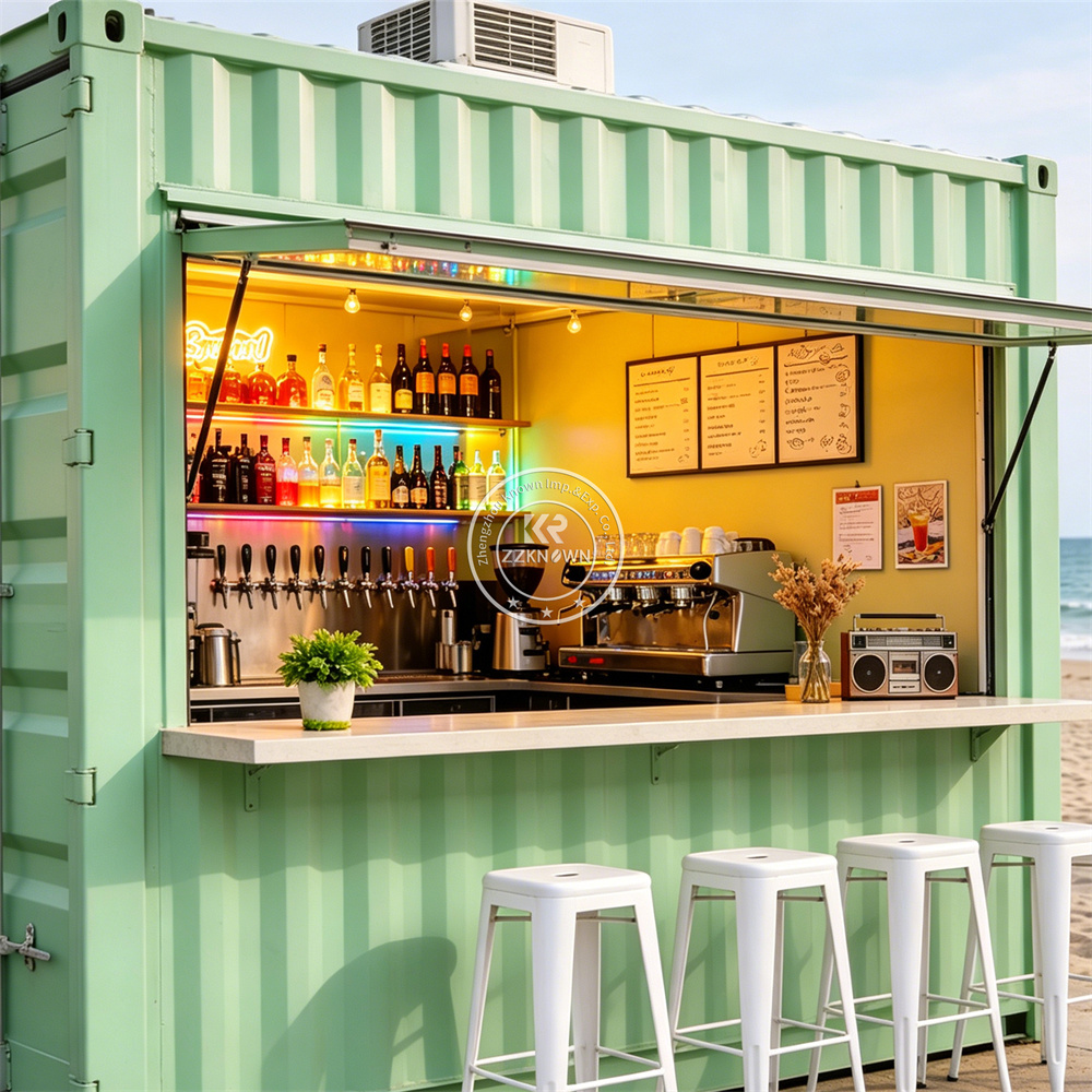 Outdoor Container Bar Shop Foo - Coffee Tea Kiosk ulasan dan harga