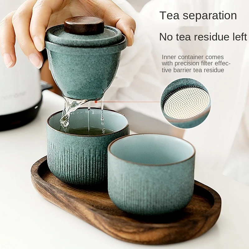Travel Kung Fu Tea Set Outdoor - Coffee Or Tea Please ulasan dan harga