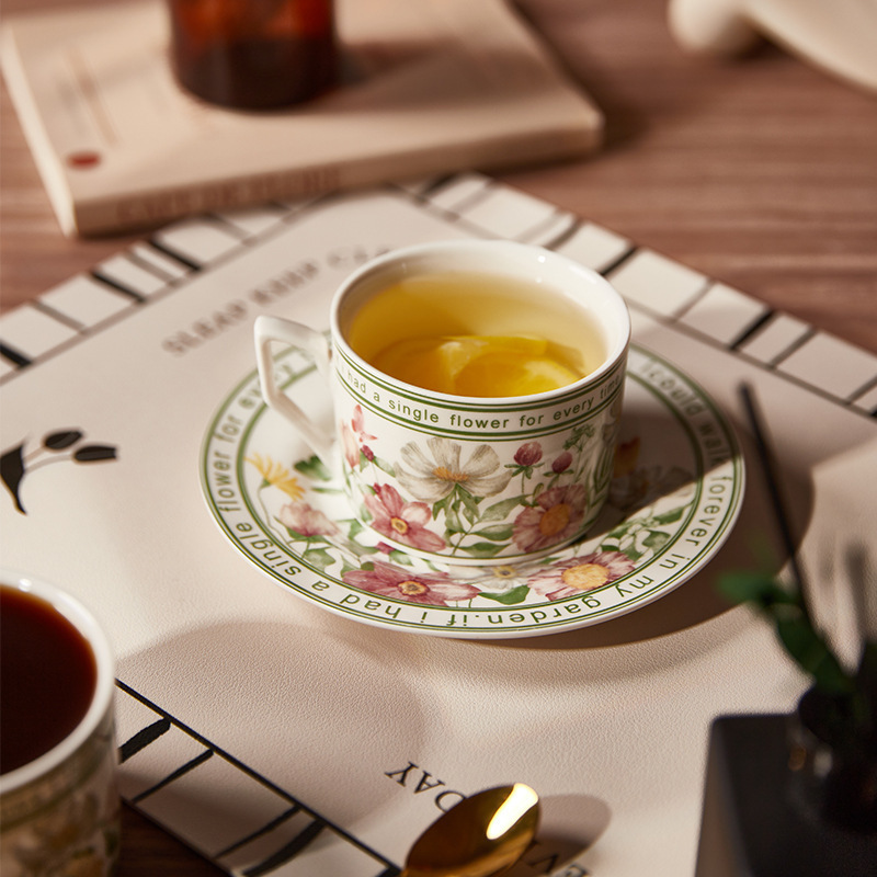 French Retro Style Coffee Cup  - Espresso Cup Saucer ulasan dan harga