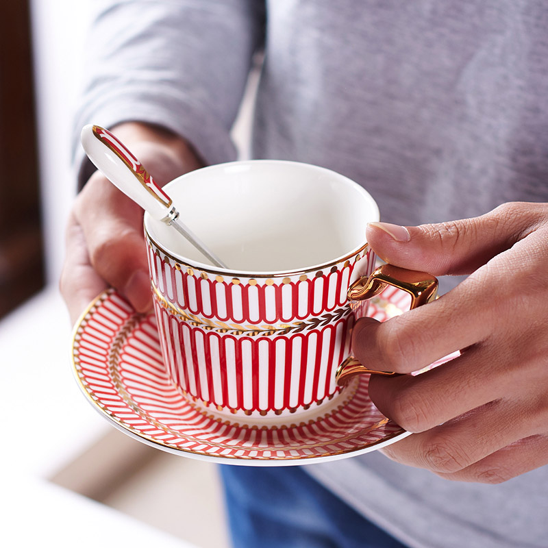 Luxury Bone China Coffee Cup S - Espresso Cup Saucer ulasan dan harga