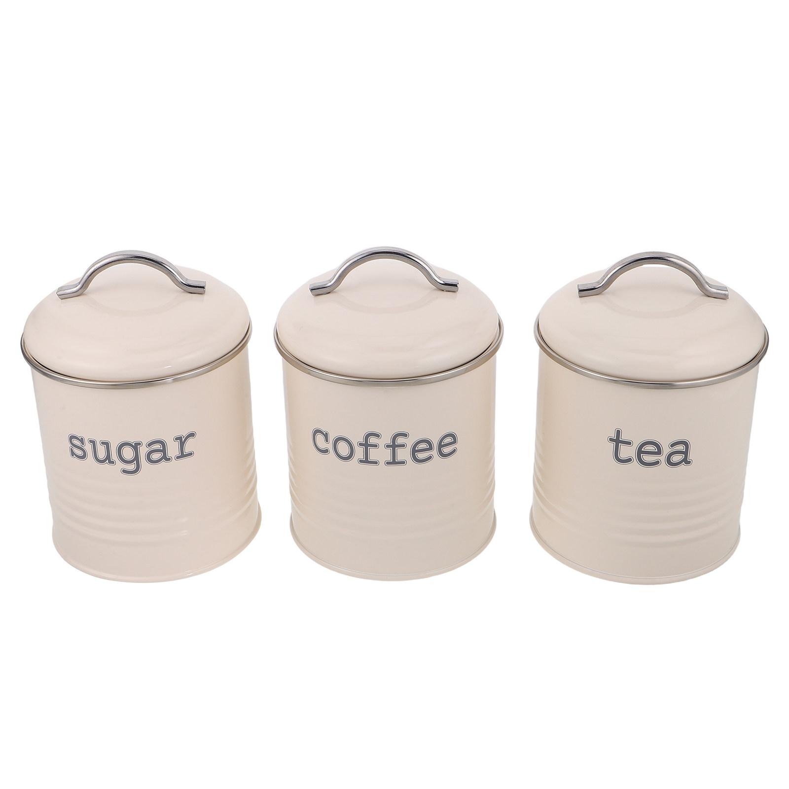 3Pcs Sealed Coffee Bean Contai - Coffee Tea Sugar Canister Set ulasan dan harga